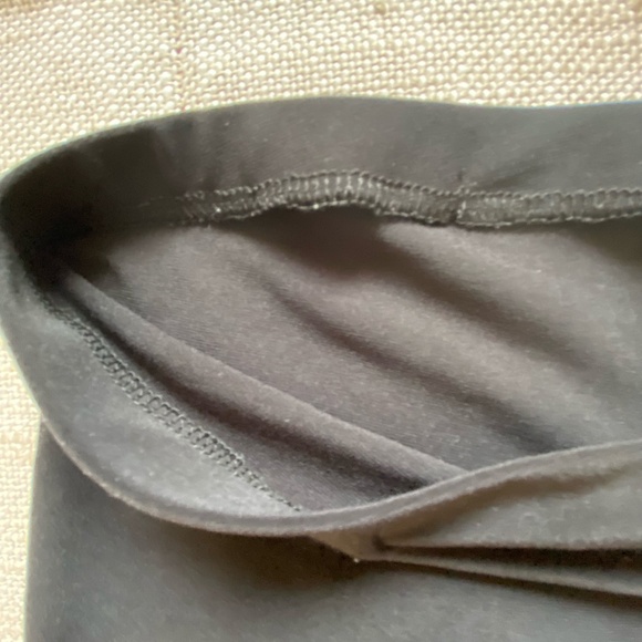 Sympli Black Lace Hem Stretch Elastic Waist Leggings - Sz- 8 (M) - Picture 8 of 13